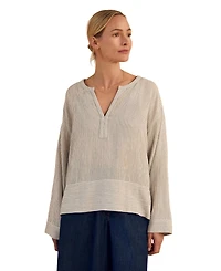 Celtic & Co. Women's V Neck Relaxed Swing Top
