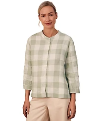 Celtic & Co. Women's Check Swing Blouse