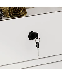 Famapy Storage/Display Cabinet with Glass Top , Bedroom Dresser Armoire Island