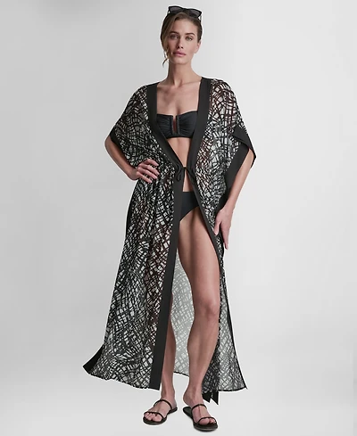 Dkny Women's Tie-Front Cover-Up Kaftan