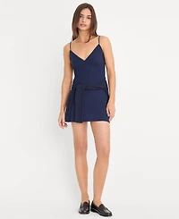 Good American Women's Pointelle V-Neck Cami Dress