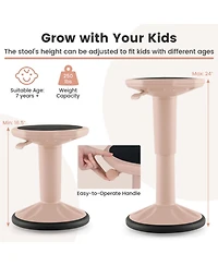 Gouun Adjustable-Height Wobble Stool for Active Seating