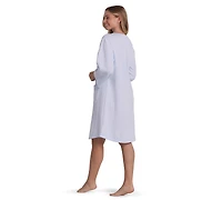 Miss Elaine Women's Long-Sleeve Quilted Knit Robe