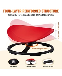 Sugift Kids Swivel Chair, 220 lbs Capacity, Sensory Toy Chair, Focus and Balance