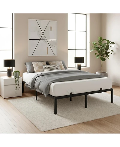 Sailvan Queen Bed Frame, Metal Platform Bed Frame with 14inch Underbed Storage, No Box Spring Needed, Heavy Duty
