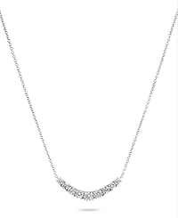 Diamond Curve Statement Necklace (1 ct. t.w.) in 14k White Gold