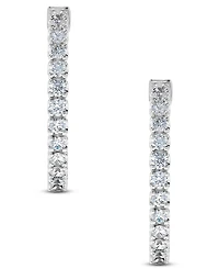 Diamond Inside-Out Hoop Earrings (3 ct. t.w.) in 14k White Gold