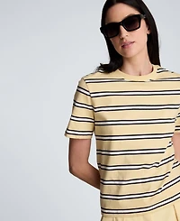 Kenneth Cole Women's Crewneck Striped T-Shirt
