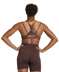 adidas Women's Optime Leopard Strappy Light Support Bra