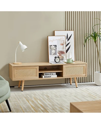 Rainsken 55.12" Rattan Coffee Table