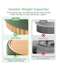 Rainsken 29" Round Storage Ottoman