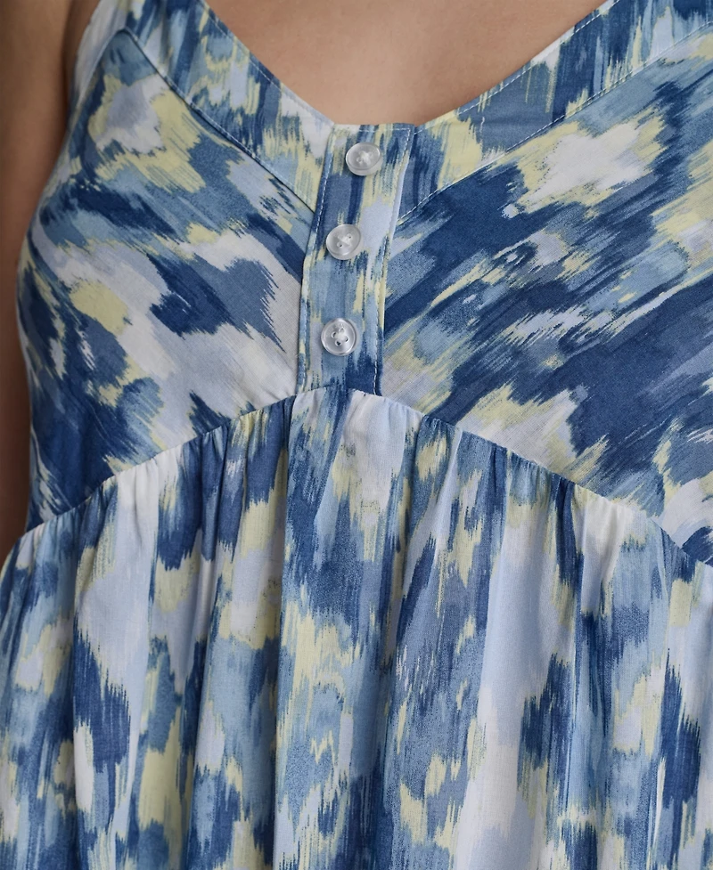 Dkny Jeans Women's V-Neck Tiered Tank Dress