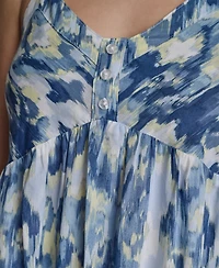 Dkny Jeans Women's V-Neck Tiered Tank Dress