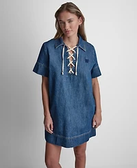 Dkny Jeans Women's Short-Sleeve Shift Dress