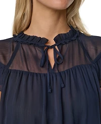 Tommy Hilfiger Women's Peplum Flutter-Sleeve Pull-On Blouse