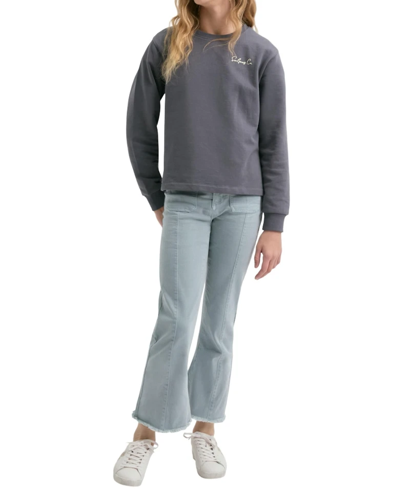 Scalpers Big Girls sweatshirt embroidered with snake motif