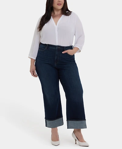 Nydj Plus Teresa Wide-Leg Jeans