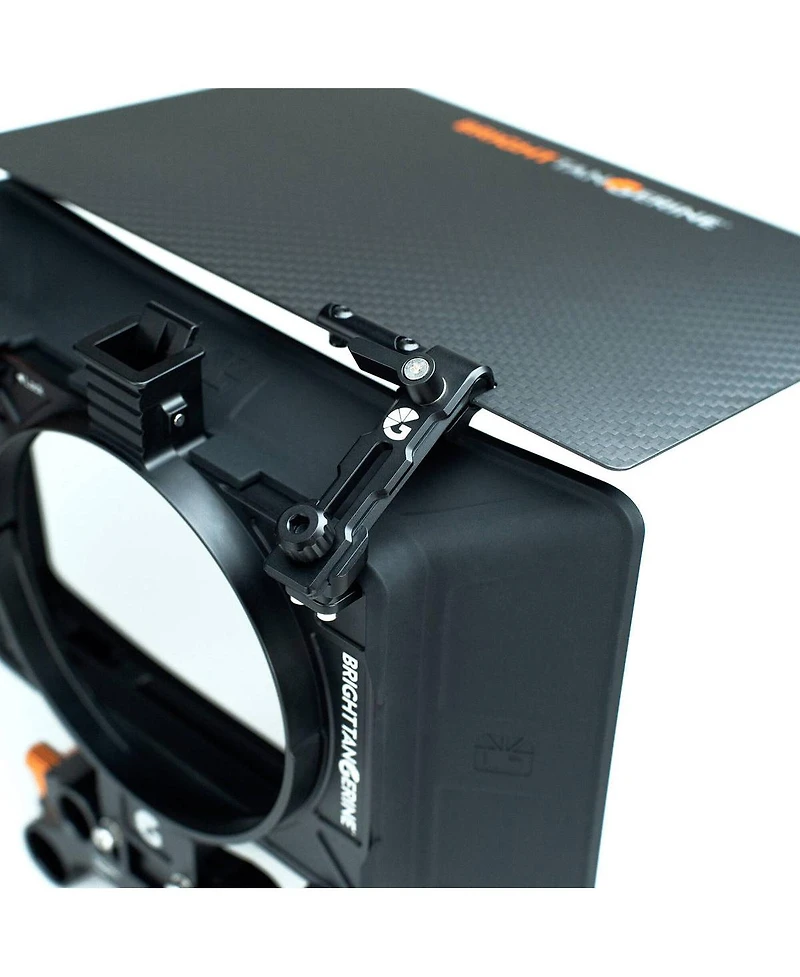 Bright Tangerine Retractable Carbon Fiber Top Flag for Misfit Atom Matte Box