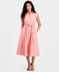 Sam Edelman Women's Button-Front Sleeveless Midi Dress