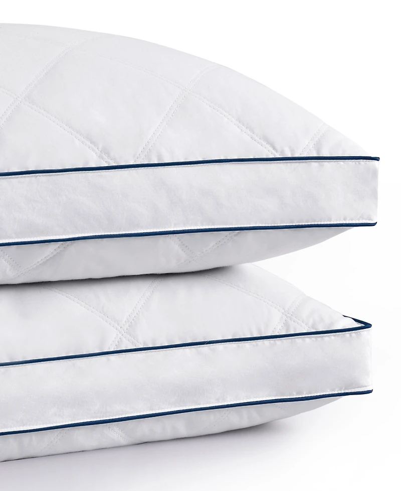 Unikome Diamond Quilted Goose Down Feather 2-Pack Pillow, King