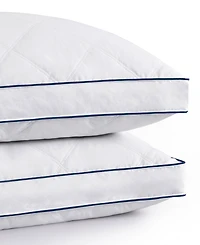 Unikome Diamond Quilted Goose Down Feather 2-Pack Pillow, King