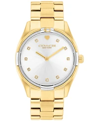 Coach Women's Brooks Gold Tone Stainless Steel Bracelet Watch, 34mm