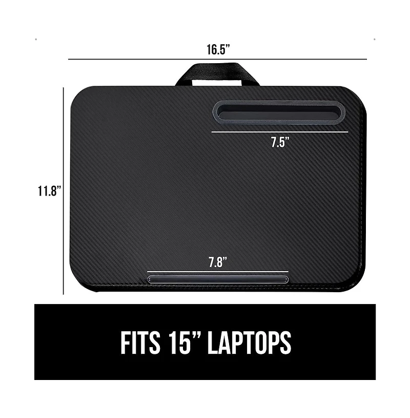 Gnuadz 15.6" Laptop Lap Desk Phone Holder Pillow Cushion Tray Portable Workstation