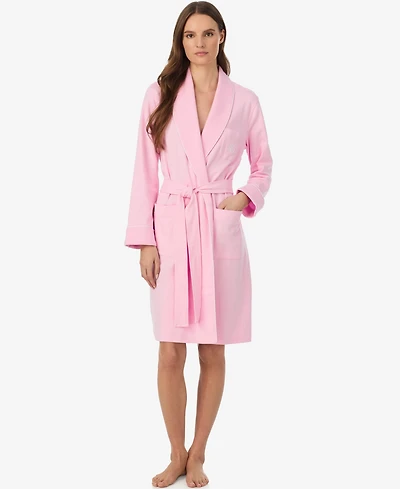 Lauren Ralph Women's Long-Sleeve Quilted Collar Robe