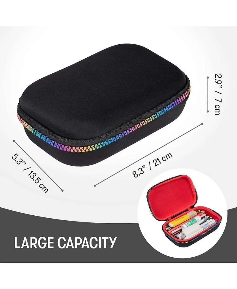 Gnuadz Rainbow Pencil Box Cute School Stationery Organizer Case