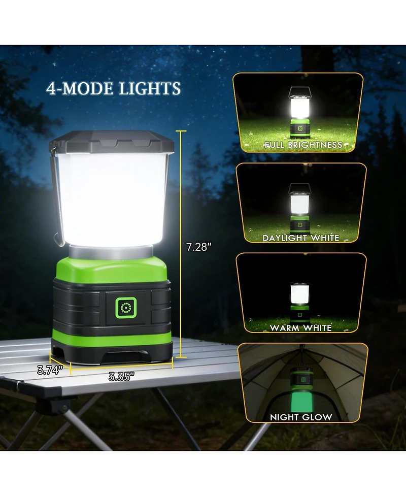 Gnuadz 2 Pack Led Camping Lantern Portable Emergency Flashlight Camping Outdoor Recreation Gear