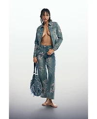Desigual Women's Embroidered denim jacket