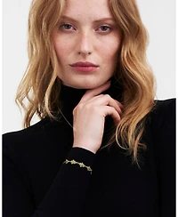 Fable England Oak Leaf Gold Bracelet