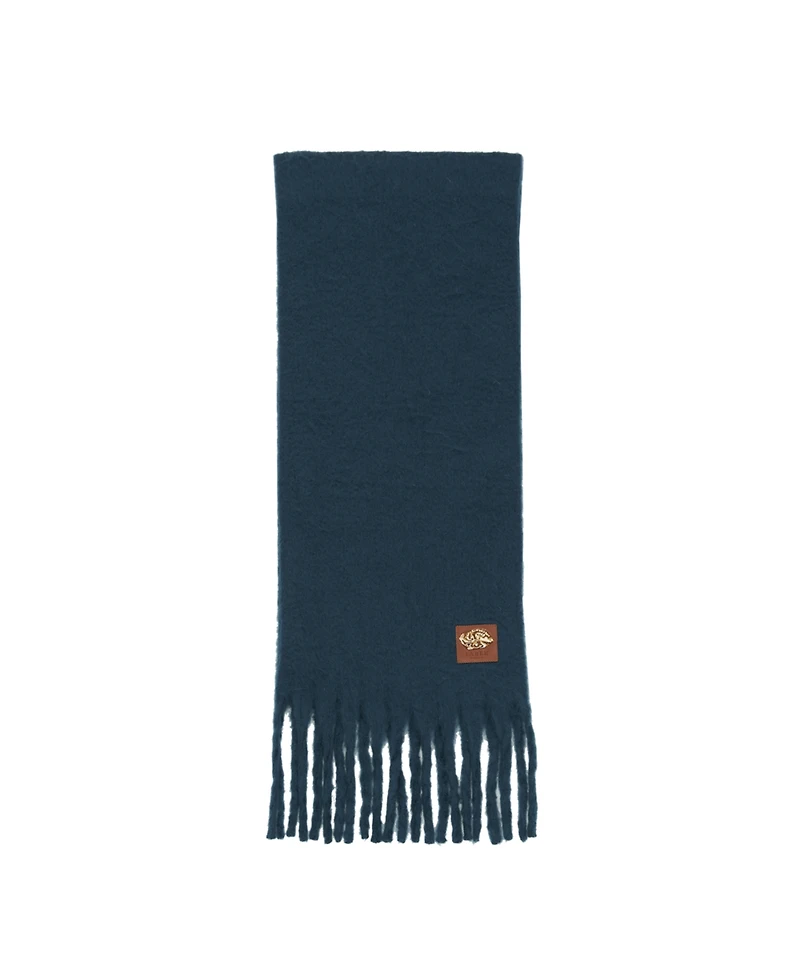 Fable England Cosy Teal Boucle Scarf