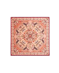 Fable England Women's Folksy Fox Tales Peach Square Scarf