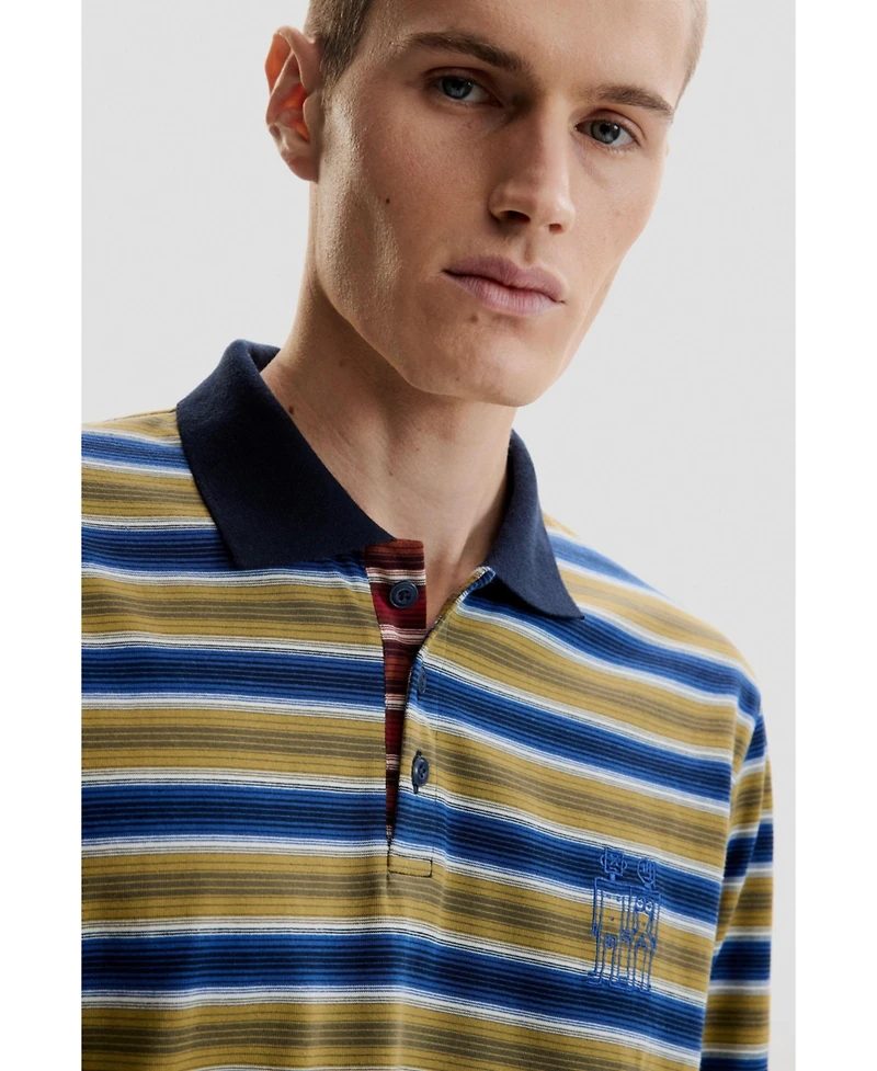 Desigual Men's Striped polo t-shirt