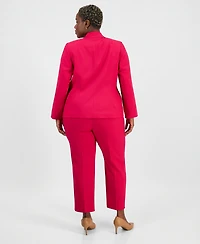 Le Suit Plus One-Button Notch-Collar Jacket & Fly-Front Slim Pants