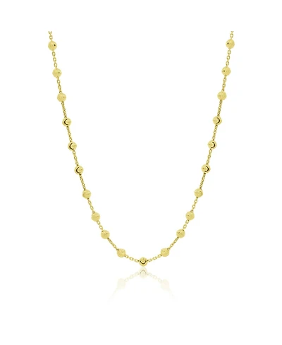 The Lovery Moon Bead Link Necklace 14K Gold-Plated Sterling Silver