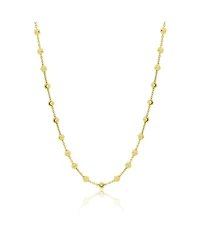 The Lovery Moon Bead Link Necklace 14K Gold-Plated Sterling Silver