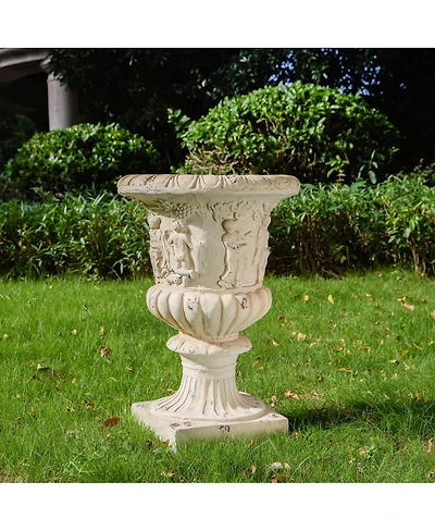 Streamdale Furniture Elegant antique Mgo garden urn
