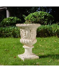 Streamdale Furniture Elegant antique Mgo garden urn