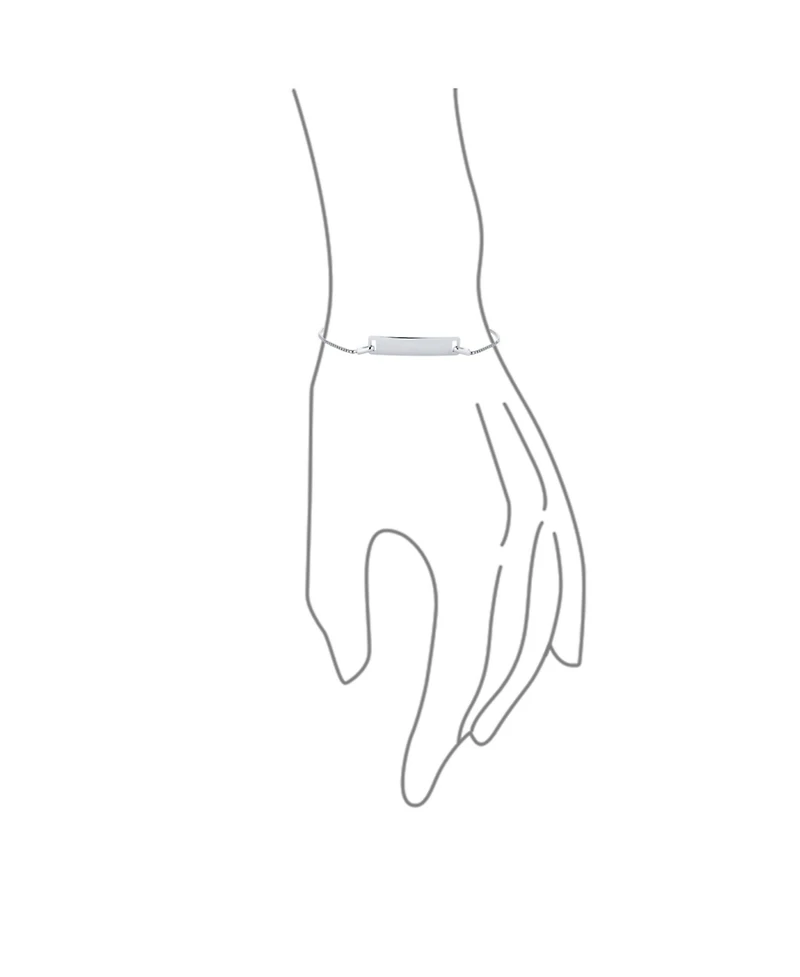 Bling Jewelry Classic Set of 2 Thin Mother Young Daughter Set Id Bracelet Bolo Name Plated Wrist 7 Inch Sterling Silver Adjustable