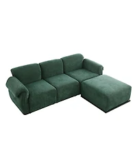 Streamdale Furniture Modular Chenille Sofa with Iron Frame 93 L