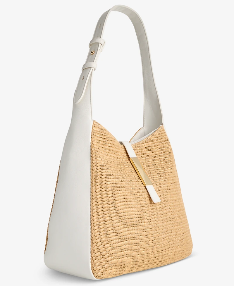I.n.c. International Concepts Salee Straw Shoulder Handbag, Macy's Exclusive