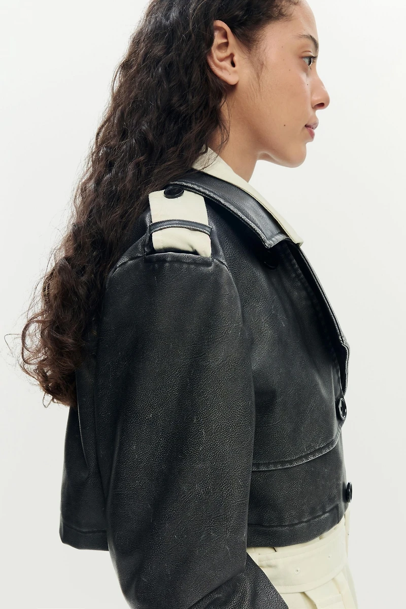 Desigual Women's Detachable trench coat combined