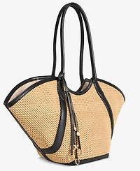I.n.c. International Concepts Zavaa Straw Tote Handbag, Macy's Exclusive