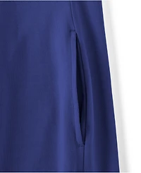 Lands' End Women's Cotton Modal Pintuck Short Sleeve Dress