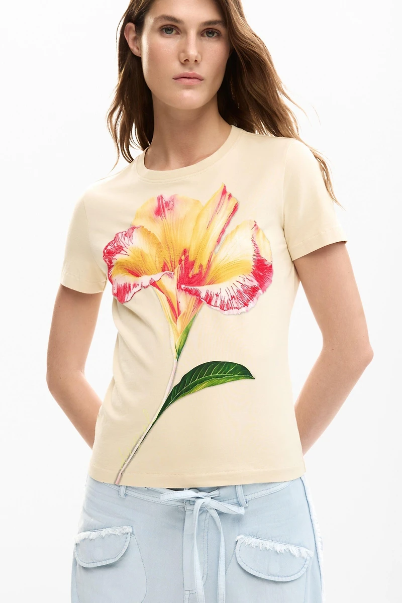 Desigual Women's Large flower T-shirt