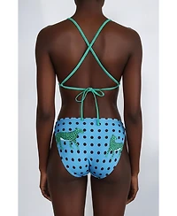 Jessie Zhao New York Women's Verdant Wild Reversible Tie Side Bottom