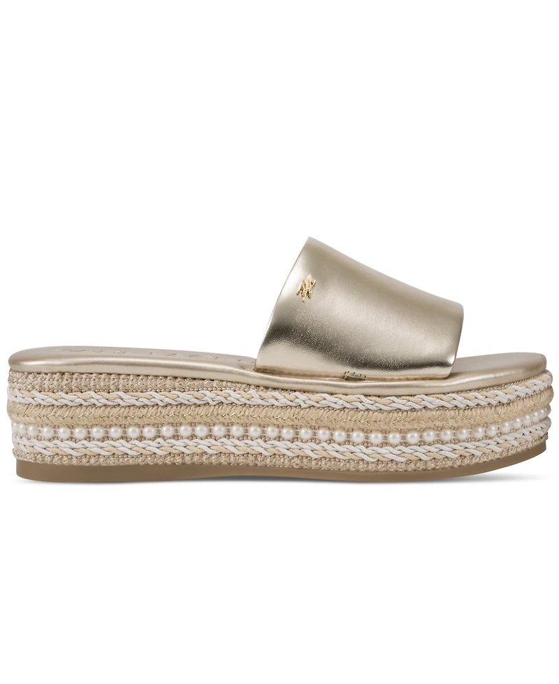 Karl Lagerfeld Paris Women's Keswick Slip-On Platform Sandals