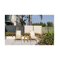 Jiallo Canvas Sling Chair With Cup And Wine Holder